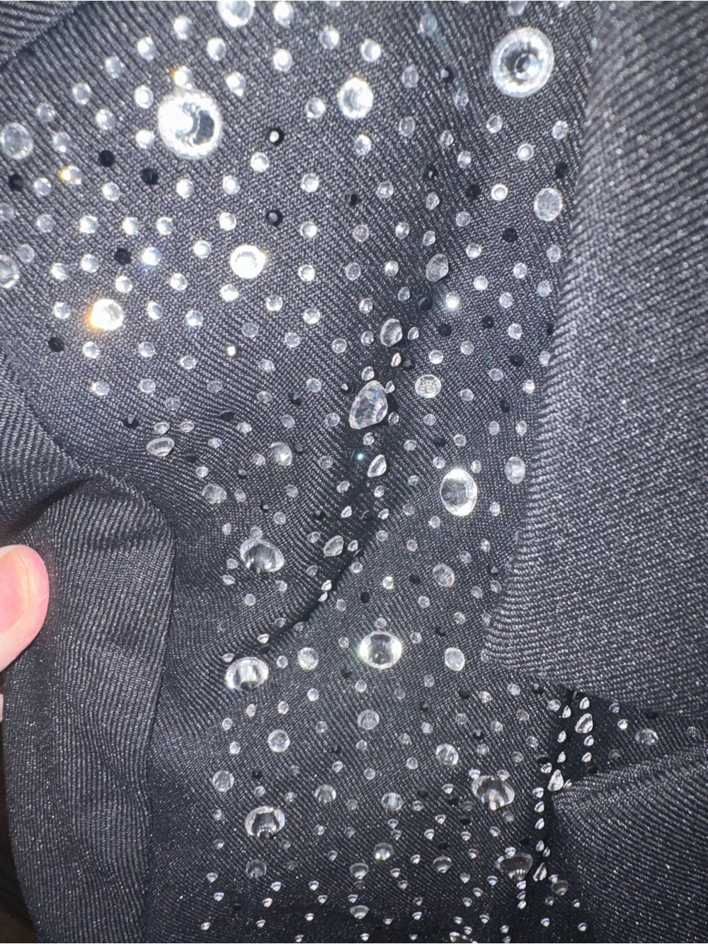 💎 HEM & THREAD Black Embellished Blazer - Picture 4 of 5